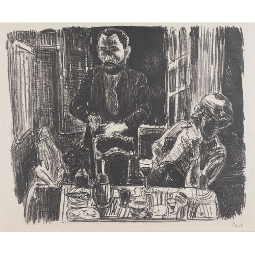 FRITZ EDUARD PAULI : Freunde am Fenster (DOBIASCHOFSKY AUKTIONEN AG)