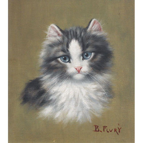 BURKHARD (GEN. KATZEN-FLURY) FLURY : Katzenkopf (DOBIASCHOFSKY AUKTIONEN AG)