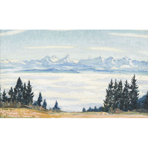 ERNST SAMUEL GEIGER : 'Nebelmeer' (DOBIASCHOFSKY AUKTIONEN AG)