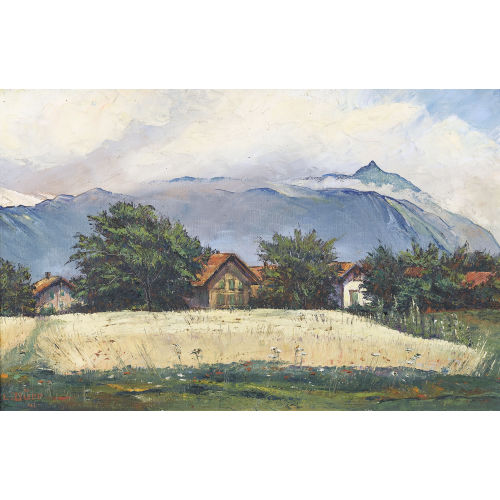 LOUIS D�RR : Wilderswil mit dem Morgenberghorn (DOBIASCHOFSKY AUKTIONEN AG)