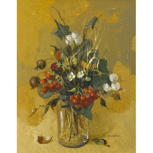REN�E YOLANDA HAUSER : 'Bouquet d′automne' (DOBIASCHOFSKY AUKTIONEN AG)