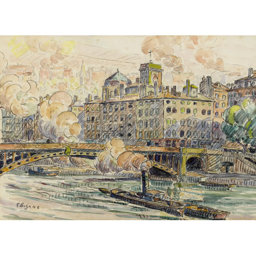 PAUL SIGNAC : Pont de la Feuill�e in Lyon (DOBIASCHOFSKY AUKTIONEN AG)