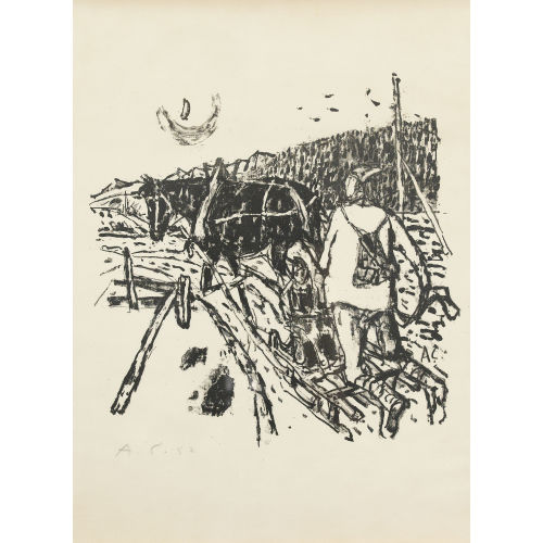 ALOIS CARIGIET : Schlittenfahrt (DOBIASCHOFSKY AUKTIONEN AG)