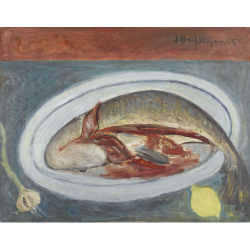 LEOPOLD II HAEFLIGER : Stillleben mit Fisch (DOBIASCHOFSKY AUKTIONEN AG)