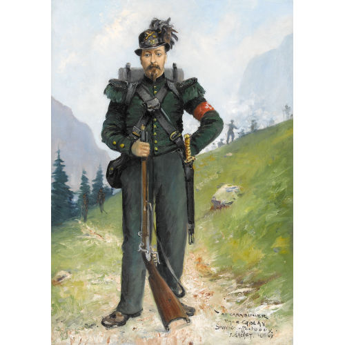 JULES GACHET : Le carabinier (DOBIASCHOFSKY AUKTIONEN AG)