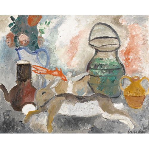 ANDR� LANSKOY : Nature morte au lapin (DOBIASCHOFSKY AUKTIONEN AG)