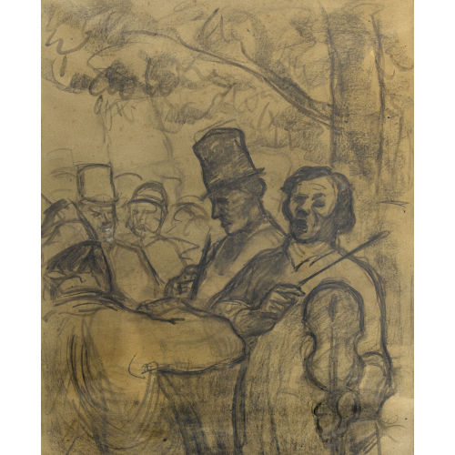 HONOR� DAUMIER : 'Musicien des rues' (DOBIASCHOFSKY AUKTIONEN AG)