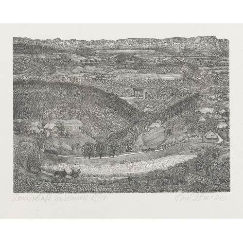 EMIL ZBINDEN : 'Landschaft im Sommer' (DOBIASCHOFSKY AUKTIONEN AG)