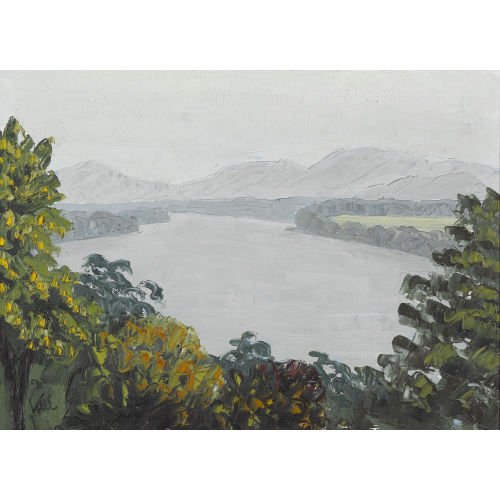 ROLF VOLL� : Flusslandschaft mit Gebirge (DOBIASCHOFSKY AUKTIONEN AG)