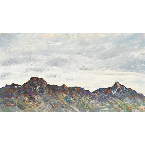 LOUIS D�RR : Engadiner Bergkette mit Piz Muragl und Piz Languard (DOBIASCHOFSKY AUKTIONEN AG)