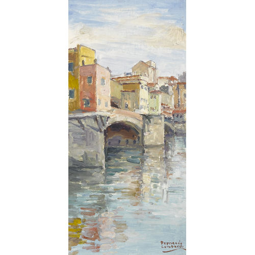 FERNANDO LOMBARDI : 'Firenze - Ponte Vecchio' (DOBIASCHOFSKY AUKTIONEN AG)