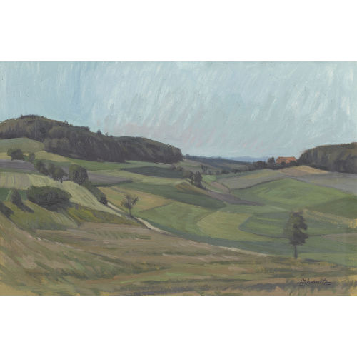 WERNER SCHMUTZ : Weite Fr�hlingslandschaft bei Bern (DOBIASCHOFSKY AUKTIONEN AG)