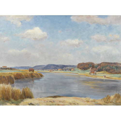 HANS ARNOLD DAEPP : Herbstliche Seelandschaft (DOBIASCHOFSKY AUKTIONEN AG)