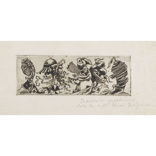 KURT SELIGMANN : 'Five heads' (DOBIASCHOFSKY AUKTIONEN AG)