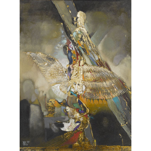 PAUL RACL� : Surrealistische Landschaft mit Figuren (DOBIASCHOFSKY AUKTIONEN AG)