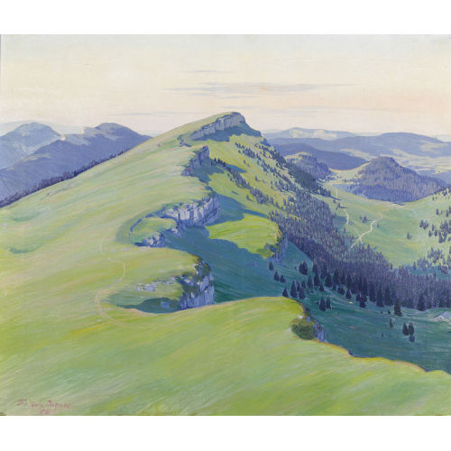 FRAN�OIS LOUIS JAQUES : Sommerliche Juralandschaft (DOBIASCHOFSKY AUKTIONEN AG)