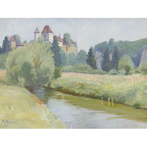 ROBERT KIENER : Sommerliche Emmepartie mit Schloss Burgdorf (DOBIASCHOFSKY AUKTIONEN AG)