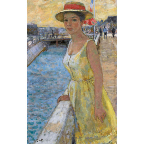 FRAN�OIS GALL : 'Jeune Femme � Trouville' (DOBIASCHOFSKY AUKTIONEN AG)