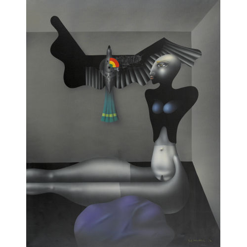 PAUL WUNDERLICH : 'Grande odalisque � la cible' (DOBIASCHOFSKY AUKTIONEN AG)