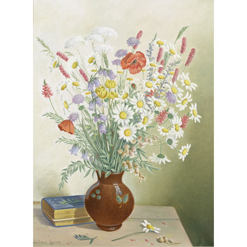 GUIDO LOCCA : Stillleben mit Feldblumen in Vase (DOBIASCHOFSKY AUKTIONEN AG)