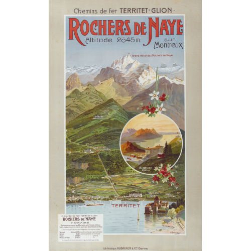 ANTON RECKZIEGEL : 'Rochers de Naye' (DOBIASCHOFSKY AUKTIONEN AG)