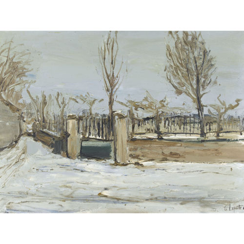 GEORGES LAPORTE : 'Neige � Givry' (DOBIASCHOFSKY AUKTIONEN AG)