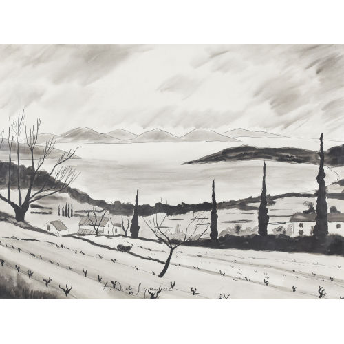ANDR� ALBERT MARIE DUNOYER DE SEGONZAC : 'L′hiver dans les vignes' (DOBIASCHOFSKY AUKTIONEN AG)