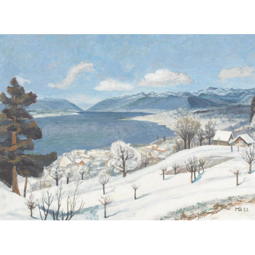 MAX B�HLEN : Winterlicher Z�richsee (DOBIASCHOFSKY AUKTIONEN AG)