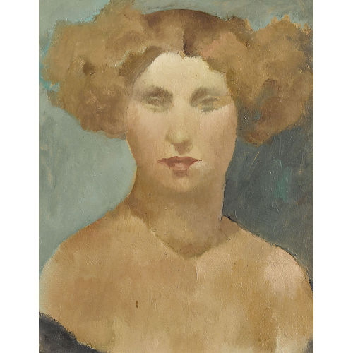 RODOLPHE TH�OPHILE BOSSHARD : 'T�te de femme' (DOBIASCHOFSKY AUKTIONEN AG)