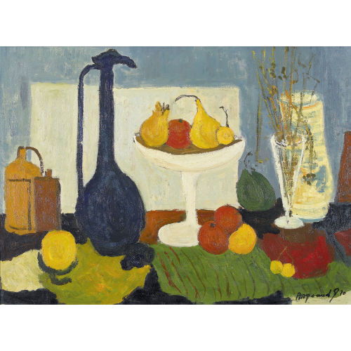 GEORGES BORGEAUD : 'La coupe de fruits' (DOBIASCHOFSKY AUKTIONEN AG)