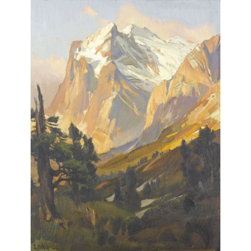 ERNST II HODEL : Das Wetterhorn im Sonnenlicht (DOBIASCHOFSKY AUKTIONEN AG)