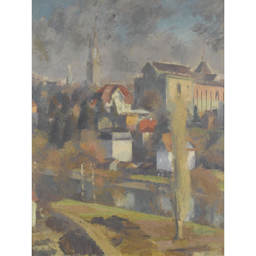 EDUARD BOSS : Herbstliche Partie in Bern (DOBIASCHOFSKY AUKTIONEN AG)