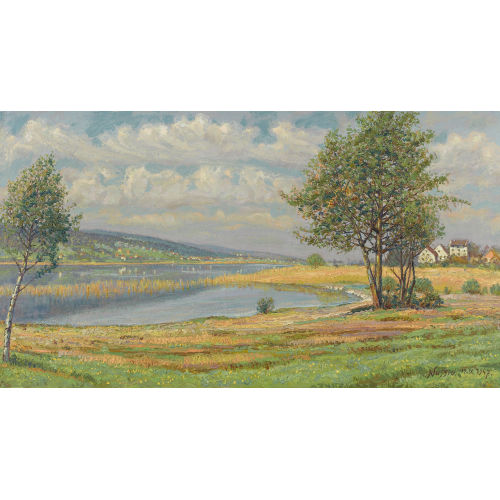 OSCAR NUSSIO : 'Greifensee (F�llanden)' (DOBIASCHOFSKY AUKTIONEN AG)