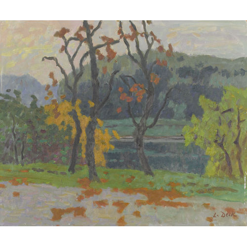 LEO DECK : 'Herbst an der Aare' (DOBIASCHOFSKY AUKTIONEN AG)