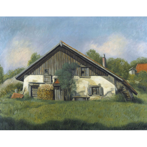 AIM� VICTOR BARRAUD : Bauernhaus im Sonnenschein (DOBIASCHOFSKY AUKTIONEN AG)