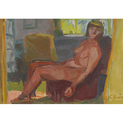 MARTIN ALFRED CHRIST : 'Akt im Atelier' (DOBIASCHOFSKY AUKTIONEN AG)