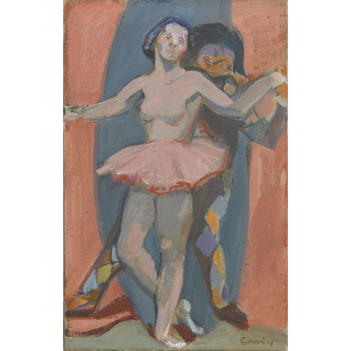 MARTIN ALFRED CHRIST : Ballettt�nzerin mit Harlekin (DOBIASCHOFSKY AUKTIONEN AG)