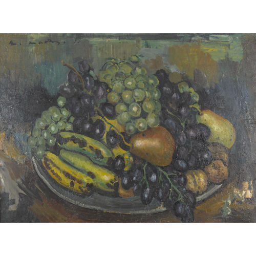 OCTAVE MATTHEY : 'La nature morte aux raisins' (DOBIASCHOFSKY AUKTIONEN AG)