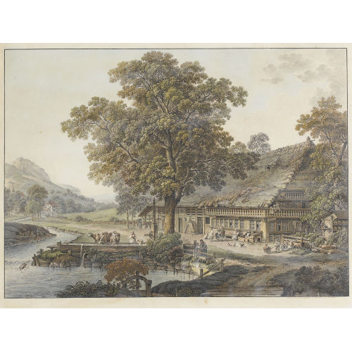 HEINRICH RIETER : 'Maison de paysan du Canton de Berne' (DOBIASCHOFSKY AUKTIONEN AG)