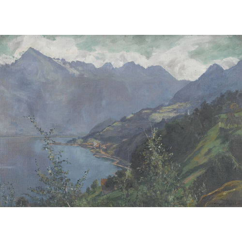 CARL THEODOR) MEYER-BASEL (EIGTL. MEYER : 'Blick auf Kurfirsten' (DOBIASCHOFSKY AUKTIONEN AG)