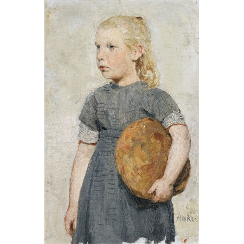 ALBERT ANKER : 'M�dchen mit Brotlaib' (DOBIASCHOFSKY AUKTIONEN AG)