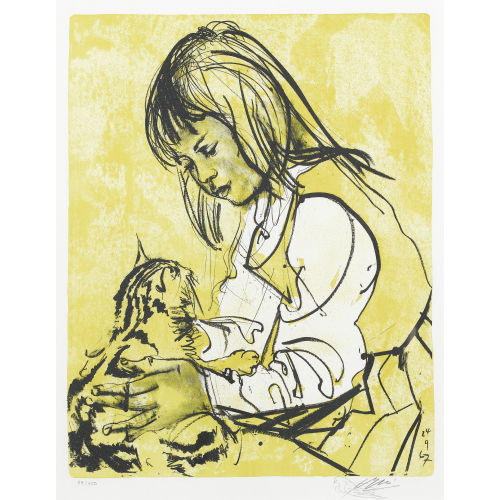 HANS ERNI : 'Sibylle mit Katze' (DOBIASCHOFSKY AUKTIONEN AG)
