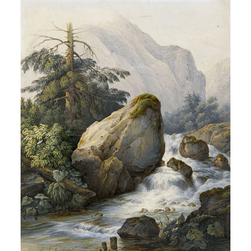 JOHANN MATTHIAS NEITHARDT : Reissender Gebirgsbach (DOBIASCHOFSKY AUKTIONEN AG)
