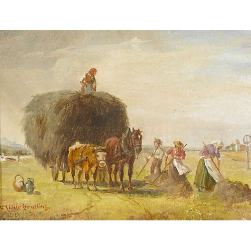 LUDWIG M�LLER-CORNELIUS : Die Heuernte (DOBIASCHOFSKY AUKTIONEN AG)