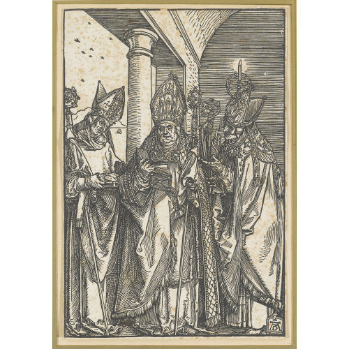 ALBRECHT D�RER : Die heiligen Bisch�fe Nikolaus, Ulrich und Erasmus (DOBIASCHOFSKY AUKTIONEN AG)