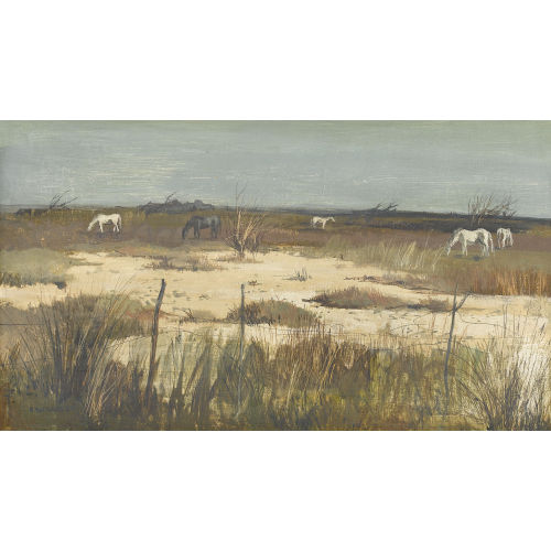 REN�E YOLANDA HAUSER : 'Chevaux en Camargue' (DOBIASCHOFSKY AUKTIONEN AG)