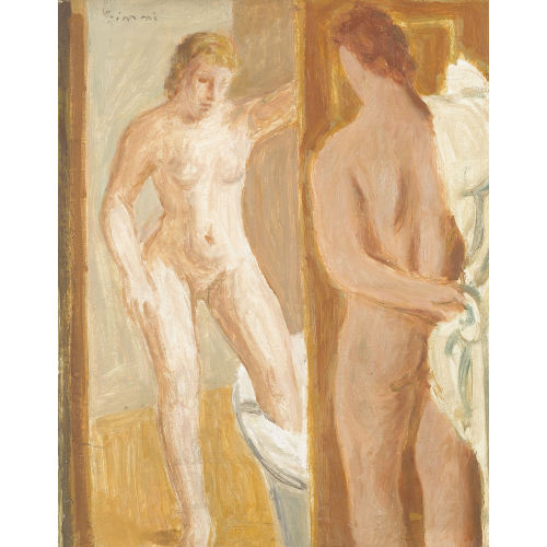 WILHELM GIMMI : 'Deux femmes dans une salle de bain' (DOBIASCHOFSKY AUKTIONEN AG)