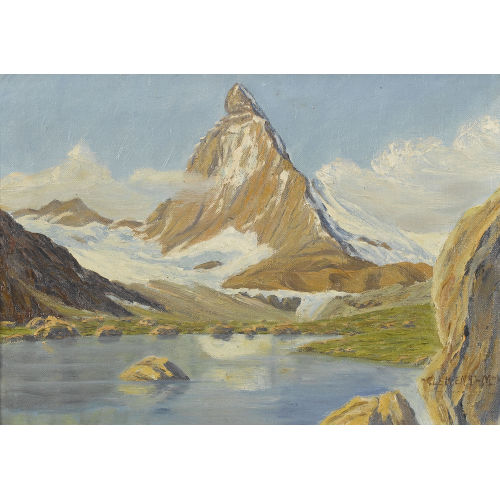 MAX CL�MENT : Matterhorn vom Stellisee aus (DOBIASCHOFSKY AUKTIONEN AG)
