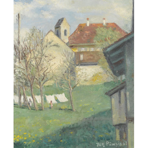 FRITZ P�MPIN : 'Fr�hling in Bretzwil' (DOBIASCHOFSKY AUKTIONEN AG)