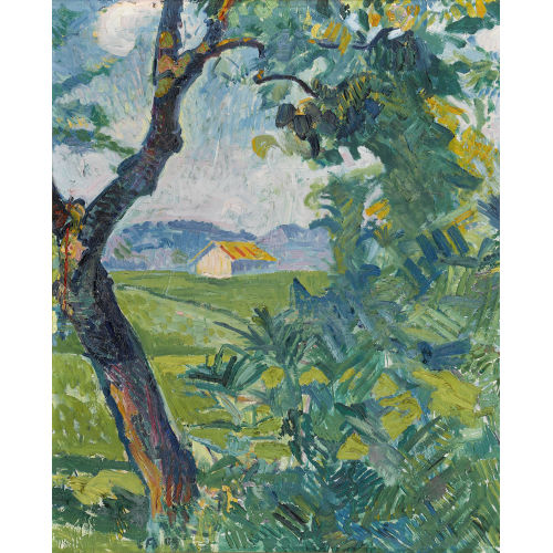 CUNO AMIET : Sommerliche Landschaft mit Haus (DOBIASCHOFSKY AUKTIONEN AG)